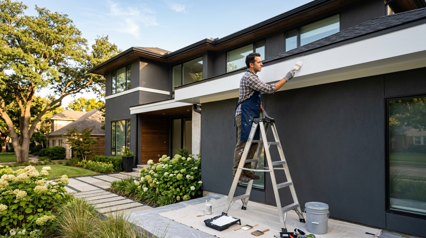 Exterior Painting & Trim Craftsmanship in Dallas